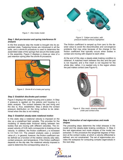 Abaqus Technology Brief Automotive Brake Squeal Analysis Using ...