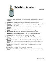 Belt-Disc Sander Handout