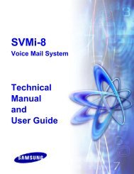 SVMi-8 Technical Manual - Samsung Telephone Systems ...