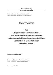 MASTERARBEIT - Kinderforschung - Carl von Ossietzky Universität ...