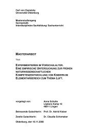 MASTERARBEIT - Kinderforschung - Carl von Ossietzky Universität ...