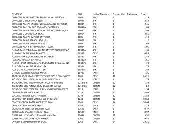 Village Pricing 11-2-2010.xlsx