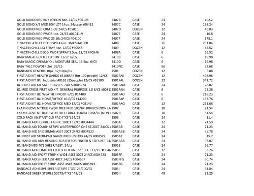 Village Pricing 11-2-2010.xlsx