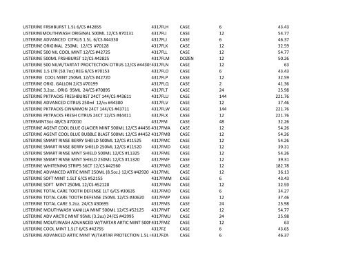 Village Pricing 11-2-2010.xlsx