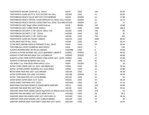 Village Pricing 11-2-2010.xlsx