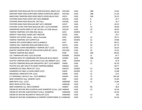 Village Pricing 11-2-2010.xlsx