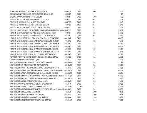 Village Pricing 11-2-2010.xlsx