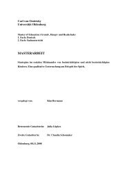 MASTERARBEIT - Kinderforschung - Carl von Ossietzky Universität ...