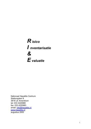 RI+E hepatitis B - Arbocatalogus voor Verpleeg-, Verzorgingshuizen ...