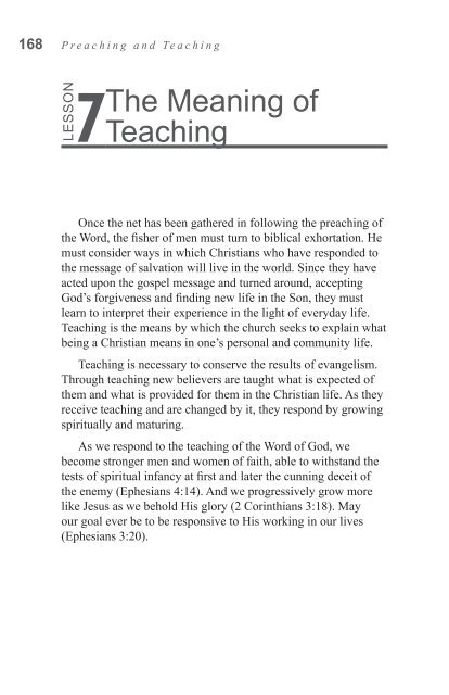 Preaching and Teaching - GlobalReach.org