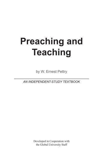 Preaching and Teaching - GlobalReach.org