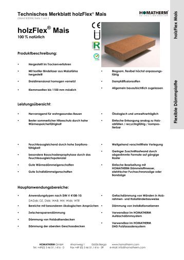 holzFlex Mais - Homatherm