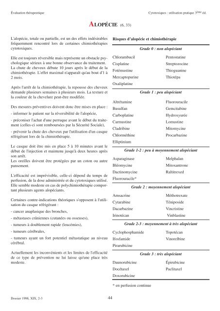 Cytotoxiques : utilisation pratique - 3Ã¨me Ã©dition (2Mo) - CNHIM