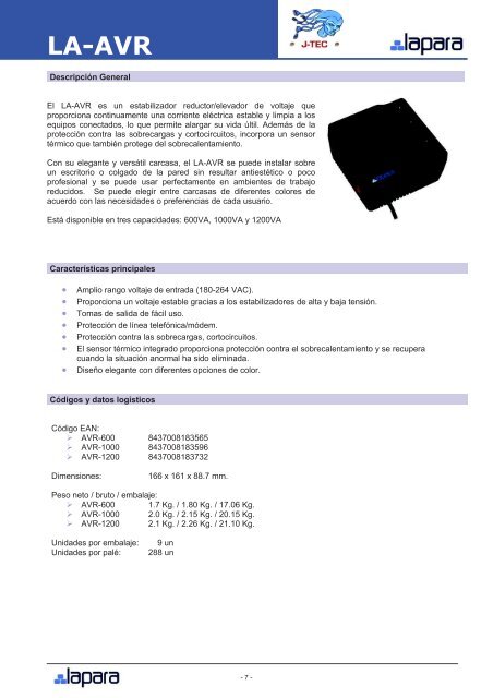 LA-VST-LCD - J-TEC