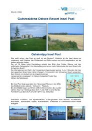 Gutsresidenz Ostsee Resort Insel Poel - VR IMMOBILIEN Schwerin