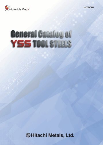 General Catalogof YSS Tool Steels