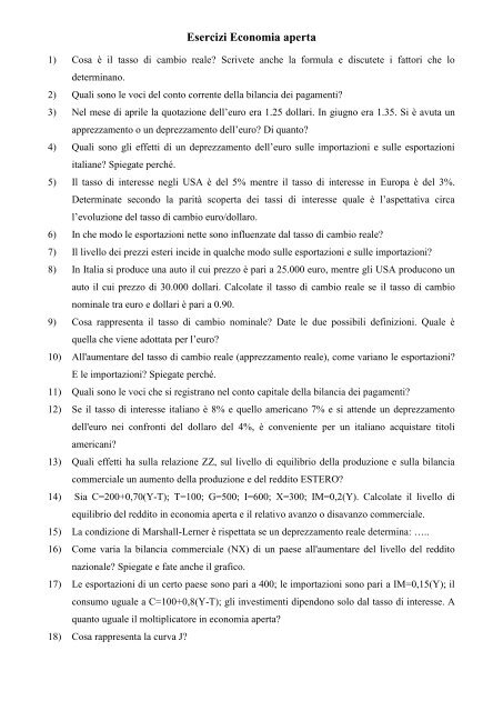 bilancia dei pagamenti pdf