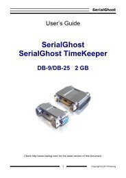 Serial RS-232 Logger User Guide - SerialGhost