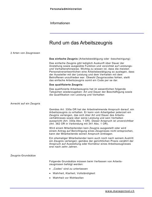Arbeitszeugnis Grundlageninformationen Zu Und A Ber Das E Hr Ch