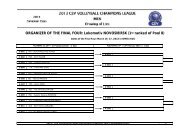 Draw CEV Volleyball Champions League_Playoffs ... - SporTrentino.it