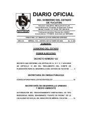 DIARIO OFICIAL - Gobierno del Estado de YucatÃƒÂ¡n
