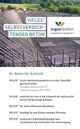 Merkblatt VIFLEX - Vigier Beton AG
