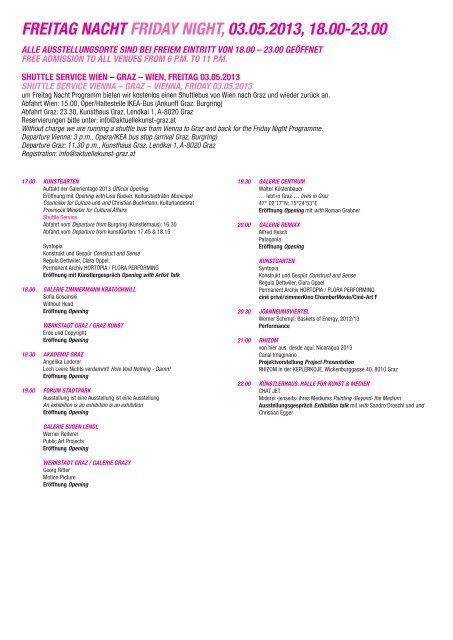 Programm (pdf) zum download - Aktuelle Kunst in Graz