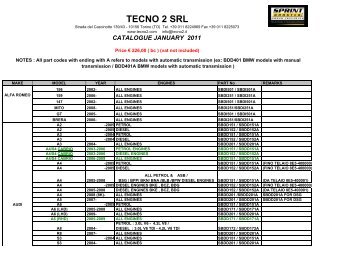 TECNO 2 SRL - SprintBooster