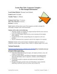 Congruent Triangles - Learning Point Associates