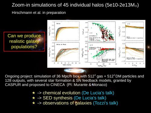 Hydrodynamical simulations of cosmic structures