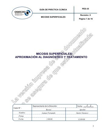 MICOSIS SUPERFICIALES: - osecac