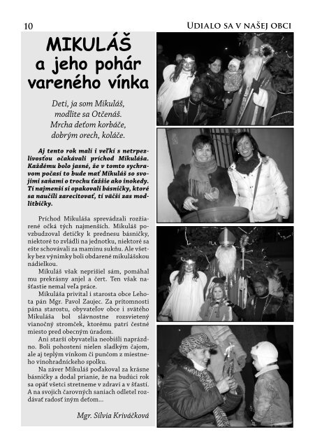 ÄÃ­slo 4/2011 - Obec Lehota