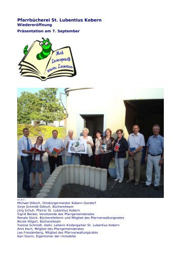 20120907 Praesentation - Pfarrgemeinde St. Lubentius Kobern