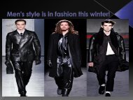 Leather jacket, men's style is in fashion this winter