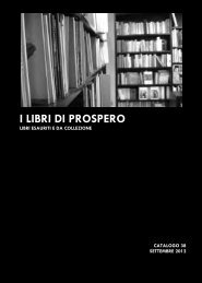 CATALOGO 38 settembre 2012 - I libri di Prospero