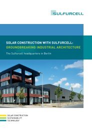 solar construction with sulfurcell: groundbreaking ... - Soltecture GmbH