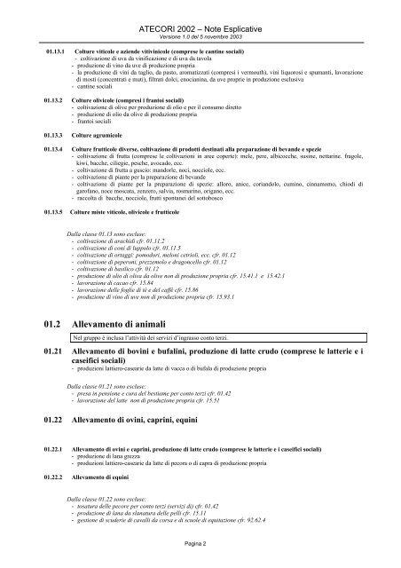 ATECORI 2002 NOTE ESPLICATIVE