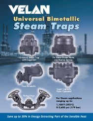 Velan Universal Bimetallic Steam Traps