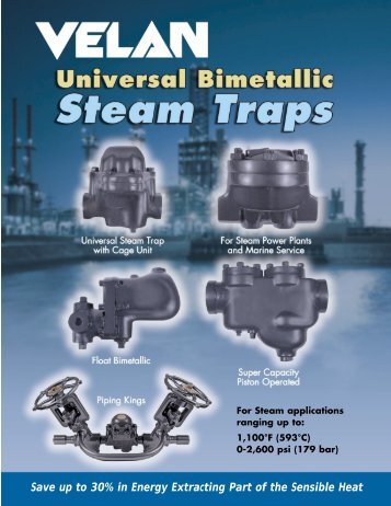 Velan Universal Bimetallic Steam Traps