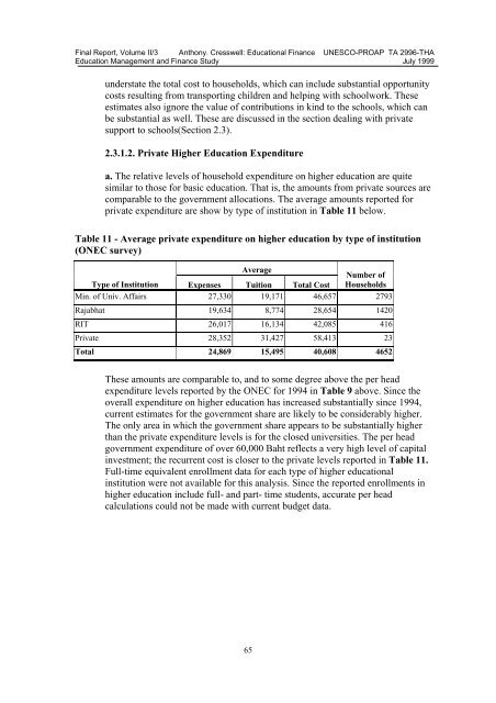 Educational Finance in Thailand - UNESCO Bangkok