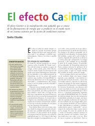 El efecto Casimir es la manifestaciÃ³n mÃ¡s palpable que se conoce ...