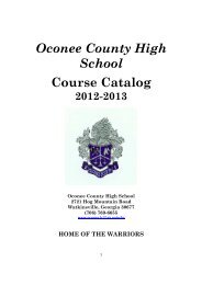 12-13 Course Catalog - Oconee County Schools