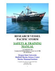 research vessel pacific storm safety & training manual - Marine ...