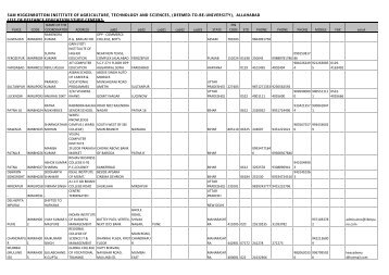 Study Centers and their Locations to impart distance ... - Shiats.edu.in