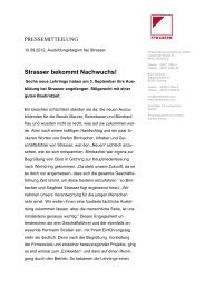 gehts zur Presseinfo - Strasser Bauunternehmung GmbH