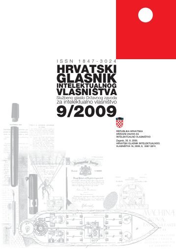 09/2009 - DrÅ¾avni zavod za intelektualno vlasniÅ¡tvo