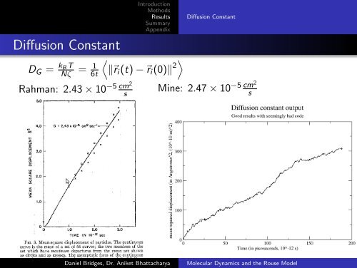 Molecular Dynamics and the Rouse Model - An Introduction to the ...