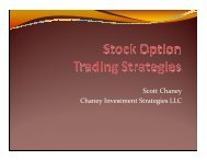 Scott Chaney Chaney Investment Strategies LLC - Live Out Loud