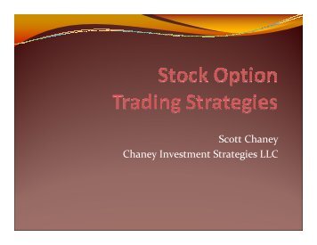 Scott Chaney Chaney Investment Strategies LLC - Live Out Loud