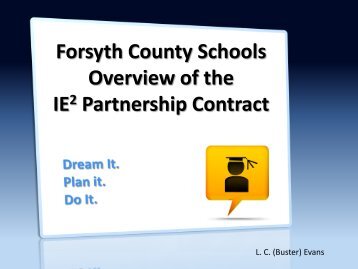 Forsyth County Schools - IE2 Presentation - Ciclt.net